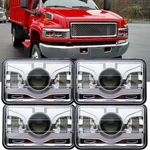 4PCS 4X6" Led Headlights For Chevrolet Gmc C4500 C5500 Kodiak Topkick 2003-2009. Fixed Price $49.99.