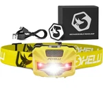 Foxelli Usb Rechargeable Led Headlamp Ultra Light 2.4 Oz & Neon Yellow. Fixed Price $27.99.
