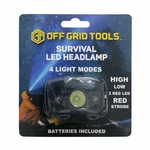 Off Grid Tools Survival Led Headlamp Adjustable Strap Black 4 Lights Mode. Fixed Price $12.98.