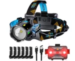 Linterna Frontal 12 Modos 210000 Lux Sensor Movimiento IP65 Zoom Exterior. Fixed Price $61.79.