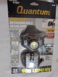 Quantum Hands-free Rechargeable Headlamp 900 Lumens #57453 (harbor Freight). Fixed Price $37.99.