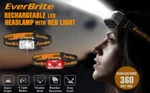 Everbrite 2PACK Headlamps Rechargeable With Light Battery Powered Waterproof. Fixed Price $22.99.