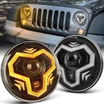 7 Inch Led Headlights, 1000% Bright Anti-glare Black. Fixed Price $136.99.