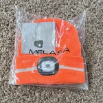 Melasa Orange Knitted Led Headlamp Beanie With Reflective Stripe. Fixed Price $14.99.