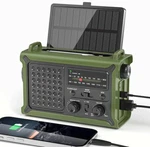 Solar Emergency Radio 12000MAH Am/fm Noaa, Flashlight, Sos Charger. Fixed Price $50.99.
