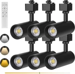 Intwell 12W 3-COLOR Led Track Lighting Heads Type Black, / White. Fixed Price $127.07.