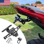 1X Metal Motorcycle License Plate Holder Mount W/led Light Fender Eliminator Kit. Fixed Price $29.99.