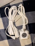 Cube Power Strip Outlets Usb Charging White Gray 5.1-6.5FT Cord SP-206. Fixed Price $25.00.
