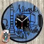 Led Vinyl Clock Minsk Light Record Wall 5650. Fixed Price $48.32.