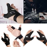 Us 2 Pair Led Flashlight Glove Fingerless Outdoor Fishing Camping Hiking. Fixed Price $10.99.