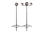 Maxxeon MXN10153 - Triple Head Telescopic Tripod, Heavy Duty, For 1, 2 Area. Fixed Price $79.10.