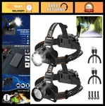 Bright Led Headlamps 2-PACK, Rechargeable, Adjustable Focus, Waterproof For Camp. Fixed Price $51.99.