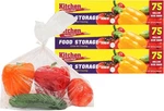 1 Gallon Size Food Storage Bags With Twist-ties 225 3 Boxes Of 75 New. Fixed Price $27.40.