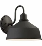 Mantiel Collection 1-LIGHT Black Finish Outdoor Wall Lantern Sconce. Fixed Price $124.99.