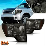 09-14 Ford F150 Pickup Smoked Housing Headlight Amber Side Corner Lamps Pair. Fixed Price $82.89.