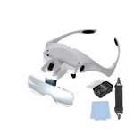 Led Lighted Magnifying Glass, Hands-free Headband Magnifier Visor With 5.... Fixed Price $27.69.