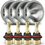 4PCS 5.75" 5-3/4" Round Led Headlights Chrome For Toyota Corolla Corona Pickup. Fixed Price $139.99.