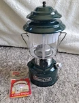 Coleman CL2 Camping Double Mantle Lantern, 288 5891 Excellent, 1985 Usa. Fixed Price $45.00.