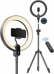 Taotronics Ring Light 12'' With 78'' Tripod Stand Dimmable Led. Fixed Price $41.87.