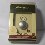 Eddie Bauer Ufo Led Flashlight Keychain Silver Metal 2X CR1620 Included. Fixed Price $100.00.