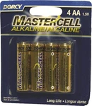 Dorcy 41-1634 Mastercell Long-lasting Aa-cell Alkaline Manganese Battery, 4-PACK. Fixed Price $8.64.