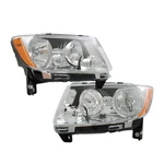 Headlight Assy For 2012 2013 Jeep Grand Cherokee 2011-2017 Compass Halogen. Fixed Price $102.01.