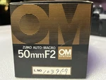(mint )olympus Om-system Zuiko Auto-macro 50MM F/2 Focus Lens. Fixed Price $390.00.