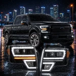 Headlights 2009-2014 Ford F150 Raptor Led Projector Driver Passenger Side. Fixed Price $534.99.