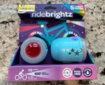 Ridebrightz Led Headlight & Taillight Set, Usb, 100' Beam, Star Design. Fixed Price $20.00.