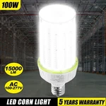 400W Eq. Led Corn Light Bulb 15000 Lumen 100W For Garage Backyard Street Office. Fixed Price $55.90.
