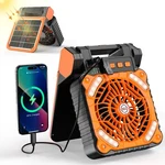 Kitwlemen Solar Camping With Lantern - Rechargeable Battery Operated Fan,.... Fixed Price $42.27.