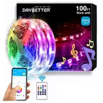 Daybetter Rgb Led Light Strips Kit Compatible 100FT, (red, Green, Blue). Fixed Price $12.99.