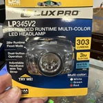 Luxpro LP345V2 Headlamp 303 Lumens With Multi-color Flood Lights. Fixed Price $13.00.