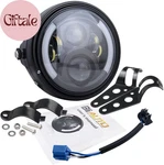 7 Inch Round Led Motorcycle Headlight With Housing Bucket Amber Turn Signal. Fixed Price $144.84.