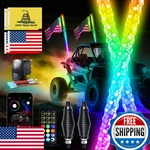 Viswiker 2PCS 2FT Led Whip Lights For Utv/atv App Remote Control Chasing Color. Fixed Price $112.29.