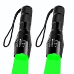 2 Pack Tactical Green Flashlight Single Modes Zoomable Led Hunting Ligh.... Fixed Price $45.99.