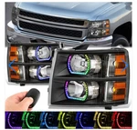 Dna Motoring HL-RGB-CSIL07-BK-AM Led Drl Sequential Projector Headlights. Fixed Price $39.99.