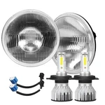 H4/9003 Led Headlight Bulbs + 7 Inch H6024 Glass Round Housing,.... Fixed Price $131.87.