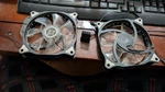 Pack 120MM Blue Led Computer Pc Case Cooling Fan Quiet Sleeve Bearing. Fixed Price $17.99.
