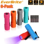 Everbrite 6-PACKS Black Flashlight Uv Mini 9-LED 395NM Detector. Fixed Price $15.99.