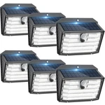Solar Motion Lights Outdoor, Ultra Bright Fence 6 Pack, Cool White. Fixed Price $46.99.