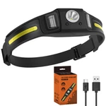 Boruit Sensor Led Headlamp Torch Rechargeable Headlight Camping. Fixed Price $17.99.