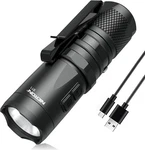 Nicron Edc Flashlight, Dual Clip Cap 2000 Lm Super Bright Tactical. Fixed Price $35.95.