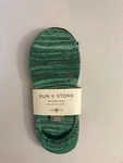 Sun + Stone Men's 3-PK. No-show Socks Green Multi Size 7-12 10-13. Fixed Price $12.99.