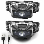 Flashlight Usb Rechargeable Headlight Camping Hiking Foxelli. Fixed Price $38.76.