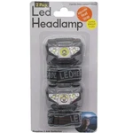 Generic Headlamp Adjustable Strap Super Bright 3-LED, 2 Pieces Black. Fixed Price $20.63.