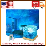 Ocean Wave Aurora Projector Lamp 16 Colors Led Night Light Bedroom Rechargeable. Fixed Price $21.99.
