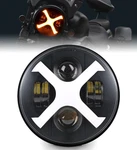 7 Inch X Style Motorcycle White/amber Headlight, Compati.... Fixed Price $50.73.