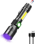 Uv Flashlight Black Light, Usb Rechargeable With Magnetic Base - High. Fixed Price $30.38.