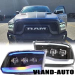 Pair Clear Led Headlights For 2009-2018 Dodge Ram 1500/2500/3500 W/animation Drl. Fixed Price $589.99.